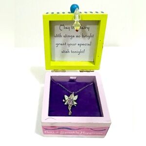 FAIRY  ~ HAPPY FAIRY PINK  IN KEEPSAKE BOX WITH NECKLACE